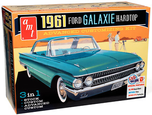 AMT 1961 Ford Galaxie Hardtop 3-In-1 1:25 Scale Plastic Model Car Kit 1430