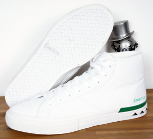 Emerica Skateboard Footwear Skate Shoes shoes Omen Hi white Green Canvas 9/42