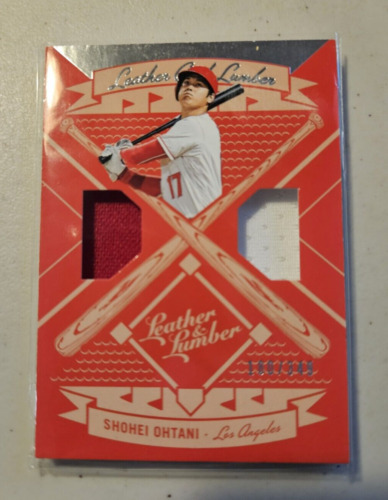 2019 Leather And Lumber - Shohei Ohtani - Player Used Dual Patch #180/349