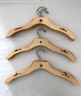 Set of 13 Wood & Metal Clothes Hangers with Rubber Grips Laundry Closet Supplies