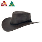 Newcastle Hats Paterson Hat Leather Wide Brim UPF50+