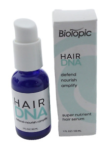 NIB - BioTopic HAIR DNA Super Nutrient Serum for Thicker Hair - 1 Fl Oz / 30 mL