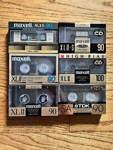 New ListingMaxell XLII-S, XLII, Tdk SA100 New Audio Cassette Tapes Sealed High Bias