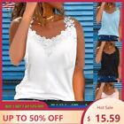 Sexy Women Solid Sleeveless Vest Ladies Lace Casual Blouse Beach Cami Tank Top