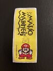 Vtg 1989 Super Mario Bros. 2 MADNESS Nintendo Topps Game Tip Sticker RARE 80s!