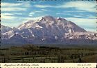 Mt McKinley National Park Alaska snow capped mountain unused vintage postcard
