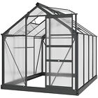 8x6 Polycarbonate Greenhouse Heavy Duty Outdoor Aluminum Walk-in Green House Kit