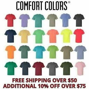 Comfort Colors Men's Short Sleeves Ringspun Garment Dyed T-Shirt 1717 S-3XL NEW