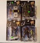 Lot of 4 The X-Files Action Figures McFarlane Toys Fireman Scully Alien MNMP