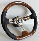 Steering Wheel fits For BMW  Flat Wood Chrome Sport E24 E28 E30 E32 E34 86-92