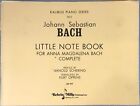 Kalmus Piano Series BACH Little Note Book for Anna Magdalena Bach Belwin Mills