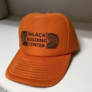 VTG Sport Cap Minnesota Milaca Building Center Hunting Orange Foam SnapBack Hat