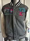 NEW Pink Dolphin Letterman’s Jacket Men's  Varsity Embroidered Size S