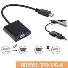HDMI to VGA Video Audio Adapter Converter Cable For PC laptop Monitor 1080P US