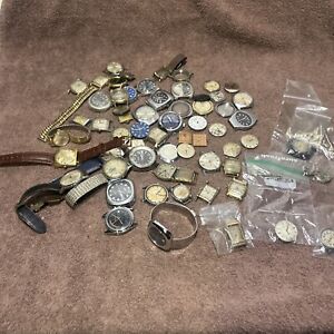 Men’s Watch Lot For Parts Benrus Gruen Helbros Bulova And More. As Is.    A6