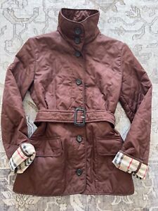 Burberry Quilted Jacket with Belt and Nova Lining