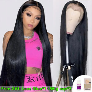 Straight 13x4 Full Lace Frontal Wigs Human Hair Glueless 4x4 Lace Closure Wigs