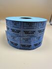 Lot Contains Two Rolls Blue Double Stub Raffle Tickets 50/50 Carnival Door Prize