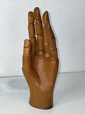 Antique Folk Art Hand Carved Jointed Wood Hand ~ Mannequin ~ READ DESCRIPTION