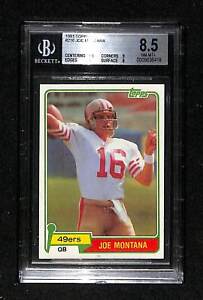 BGS - 1981 Topps- Joe Montana #216 - 8.5 NM-MT+