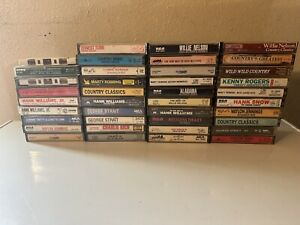 New ListingLot Of 39 Music Cassette Tapes Country Willie Nelson Hank Williams And More