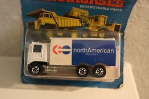 1979 Hot Wheels Workhorses North American Van Lines Hiway Hauler 1973 On Card