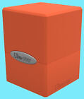 ULTRA PRO PUMPKIN ORANGE SATIN CUBE DECK BOX Card Compartment Storage Case ccg