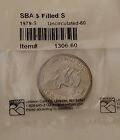 1979 S Filled S Narrow Rim S.B.A Dollar Uncirculated -Littleton Coin Company