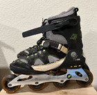 K2 Sports KINETIC 80 Active Flex exotech Black Green 10.5 Roller Blades skates