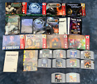 N64 Nintendo 64 Video Game Lot with boxes and manuals Mortal Kombat Sub Zero WCW