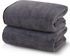 New ListingTENSTARS Silk Hemming Bath Towels for Bathroom Clearance - 27 X 55 Inches - Ligh