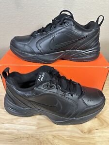 Nike Mens Air Monarch IV 415445-001 Black Running Shoes Sneakers Size 10.5