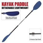 Oceansouth Aluminum Kayak Paddle Blue Asymmetric Detachable Lightweight Canoe