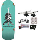 Powell Peralta Skateboard Complete Rod Skull and Sword Teal Old School Reissue