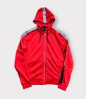 Armani Exchange Track Jacket HoodIe Men’s Size XS Red Full Zip Logo Tape