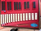 Vtg  Scientific Industry’s  Briefcase Xylophone 25 Tone Bell Set with 2 Mallets