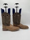 Laredo Mens Jennings Square Toe Casual Boots Mid Calf Brown Size 12D