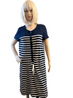 NAVY AND WHITE RALPH LAUREN KNIT DRESS SIZE L