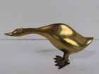 Brass Goose Duck Swan Statue Figure VTG