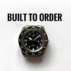 BUILT TO ORDER: JP Cali Mission Timer Black/Gold Bezel Automatic Watch SII NH35