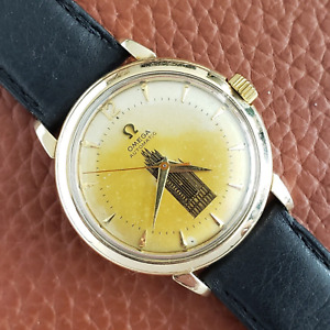 1954 Vintage Omega Automatic Watch, Chicago Tribune Award, Tribune Tower Dial