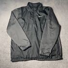 Nike Golf Jacket Mens XL Black Windbreaker 1/2 Zip Pullover Shield 726405-010