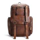 Handmade Vintage Leather Oversized Travel Backpack