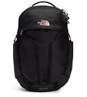 The North Face Women's Surge Backpack, Black/Rose Gold One Size