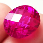 Pink Sapphire Natural Beautiful Loose Gemstone 14 Ct Oval Shape Checker Cut Gems