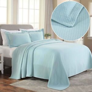 Jacquard Matelasse Cotton Hypoallergenic Bedspread & Bed Pillow Sham Set
