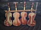 4 Very Nice USED FULL SIZE VIOLINS WITH BOWS AND CASES