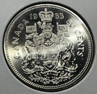 1983 Canada 50 Cent Piece Proof-Like Coin. Uncirculated Beautiful Shiny Coin!!