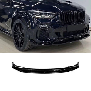 For 2019-2023 BMW G05 X5 M Sport Spoiler Chin 4PC Gloss Black Front Bumper Lip