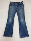 Miss Me Jeans Womens 27x32 Boot Cut Low Rise Rodeo Thick Stitch Stretch READ